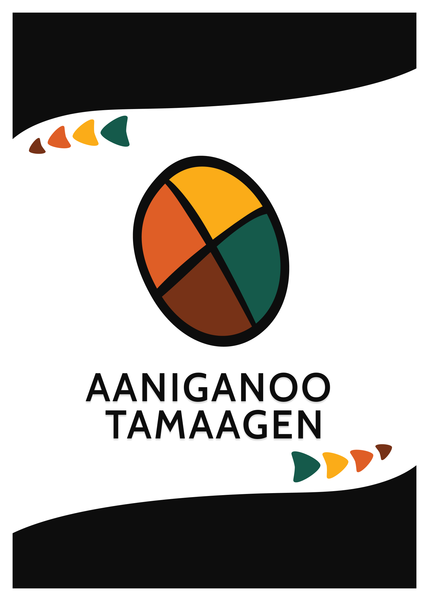 The page of a sketchbook with sketches of cards.